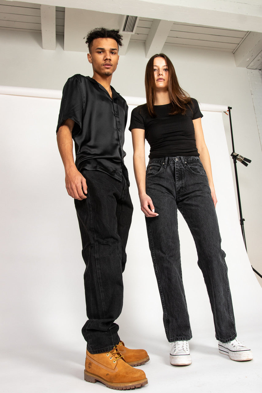 Vintage Black Wrangler Straight Leg Jeans