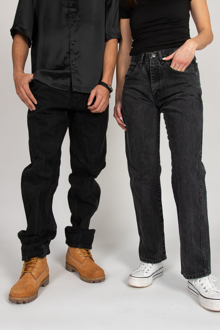 Vintage Black Wrangler Straight Leg Jeans