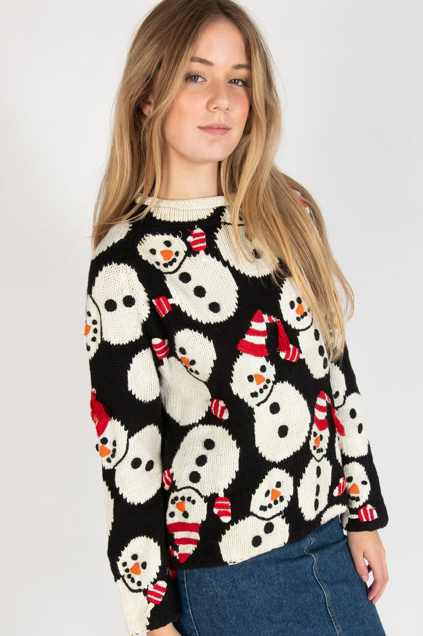 Snowman All Over Knit Ugly Christmas Pullover 62183