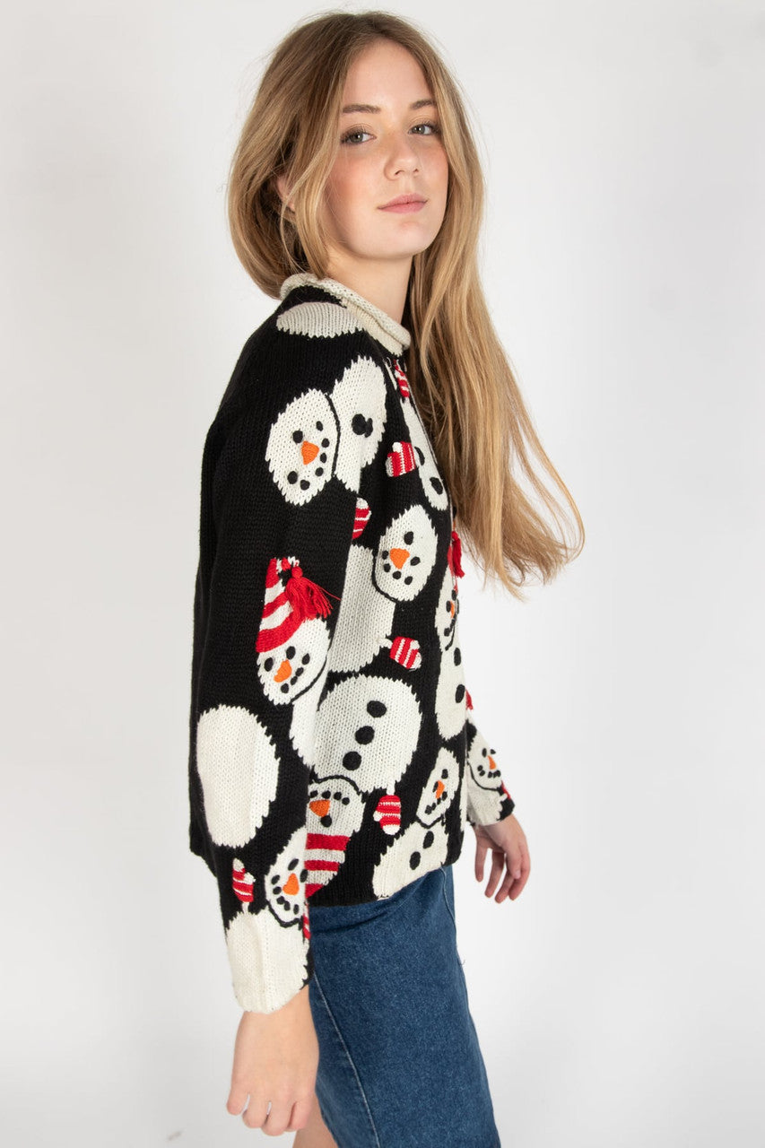 Snowman All Over Knit Ugly Christmas Pullover 62183