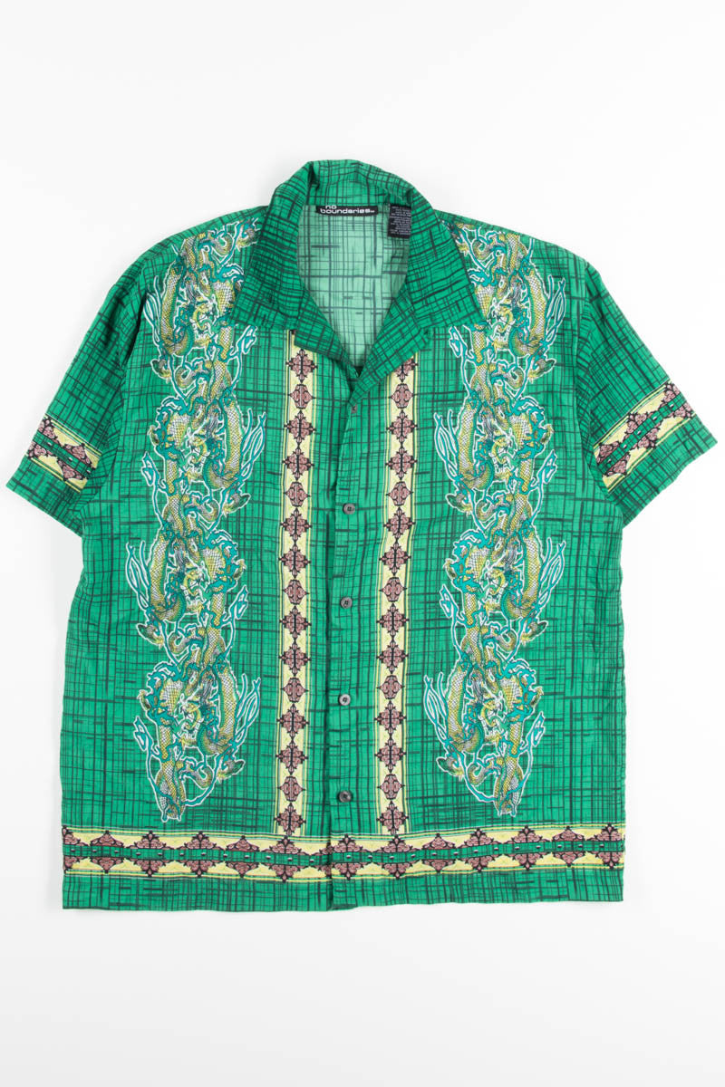 Green Dragon Rave Y2K Shirt