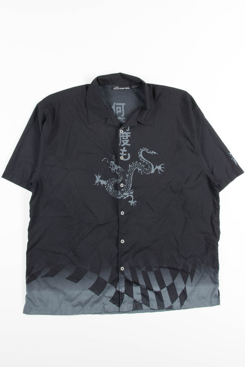 Black Dragon Rave Y2K Shirt