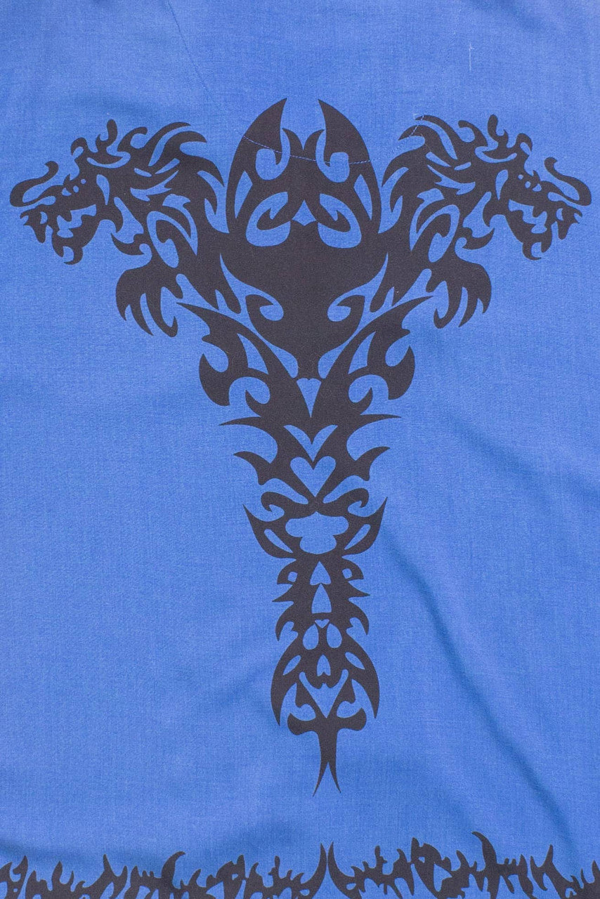 Y2K Button Down Traditional Pattern Shirt