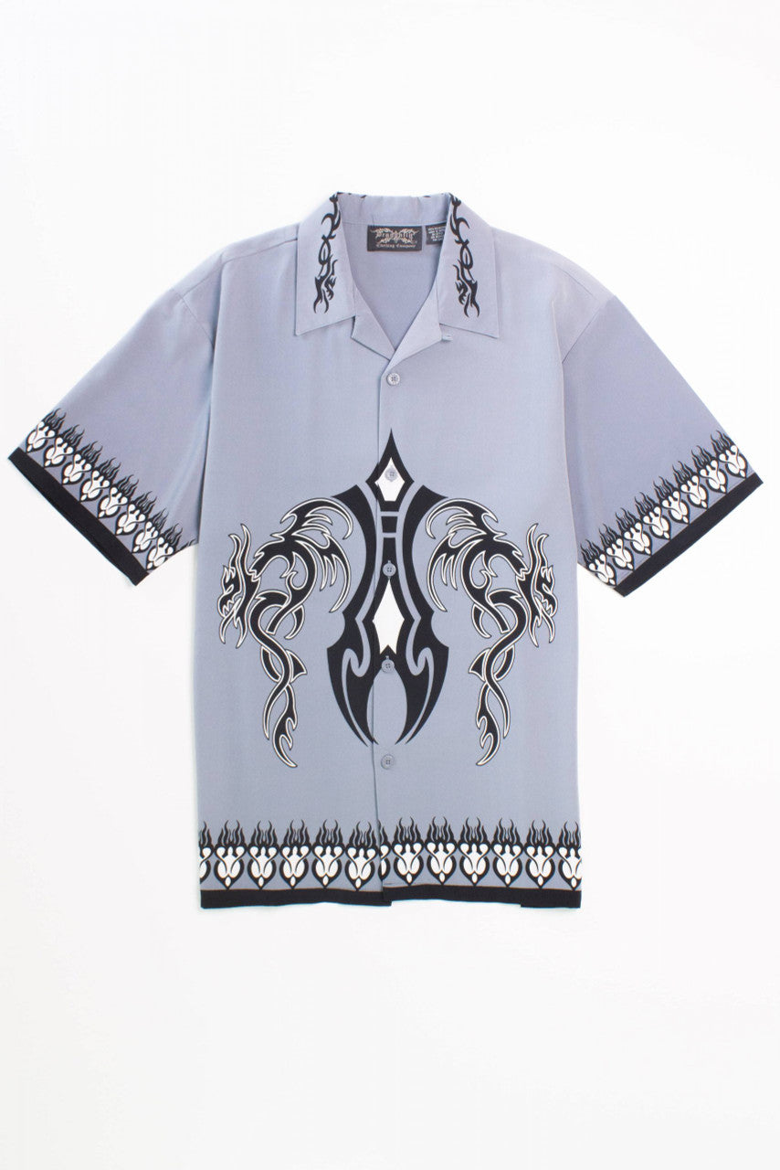 Tribal Pattern Y2K Shirt