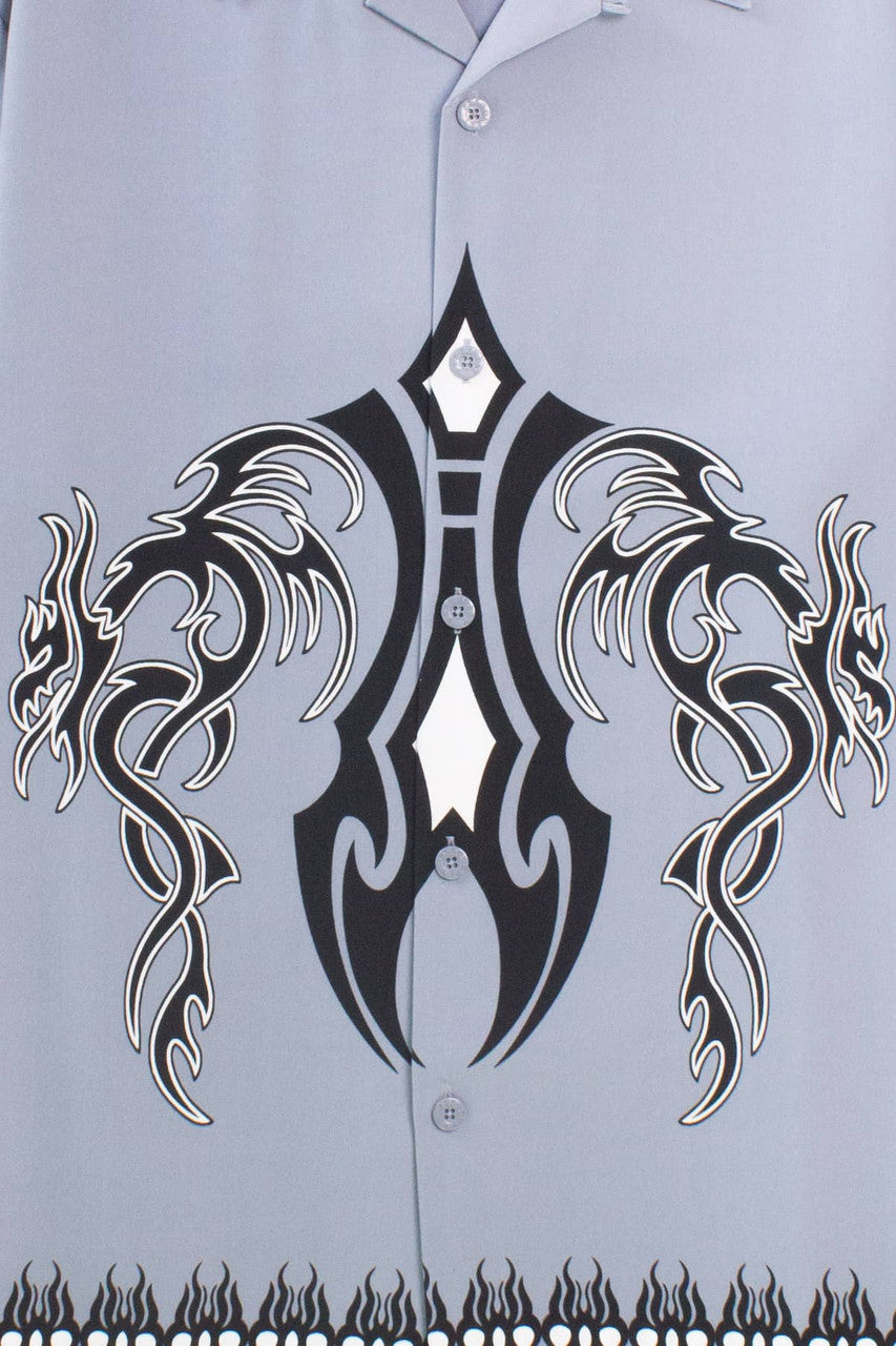 Tribal Pattern Y2K Shirt