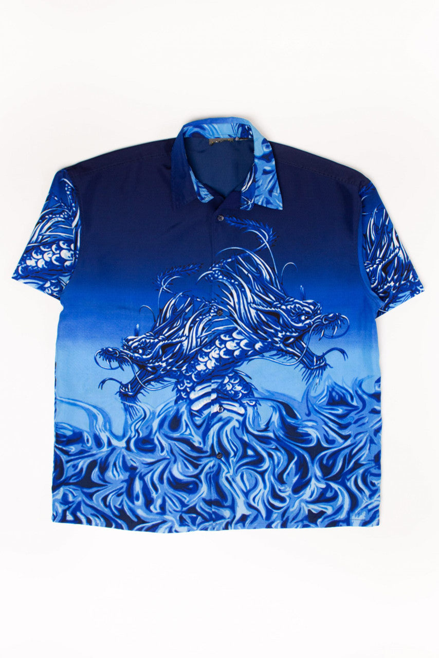 Vintage Blue Dragons Y2K Shirt (2000s)