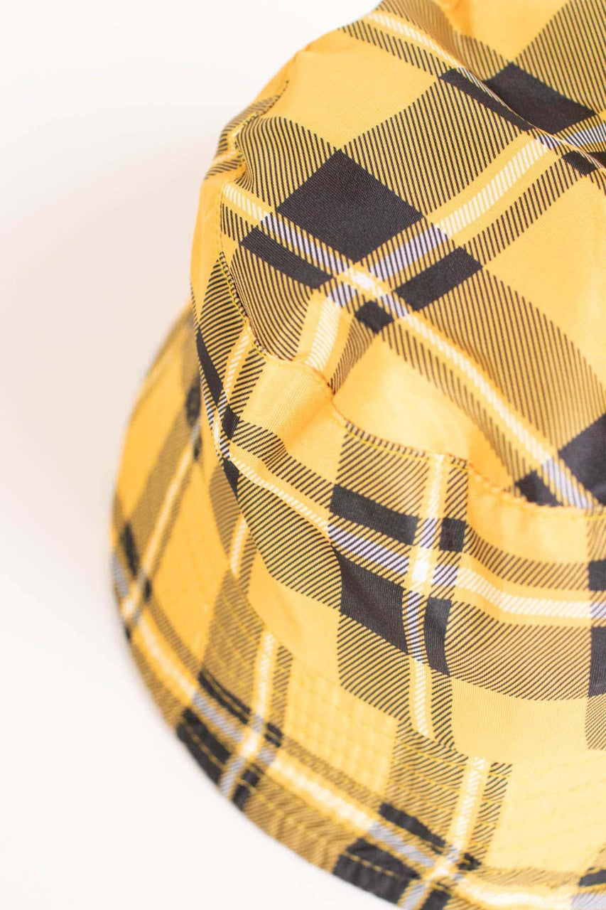 Yellow Plaid Bucket Hat
