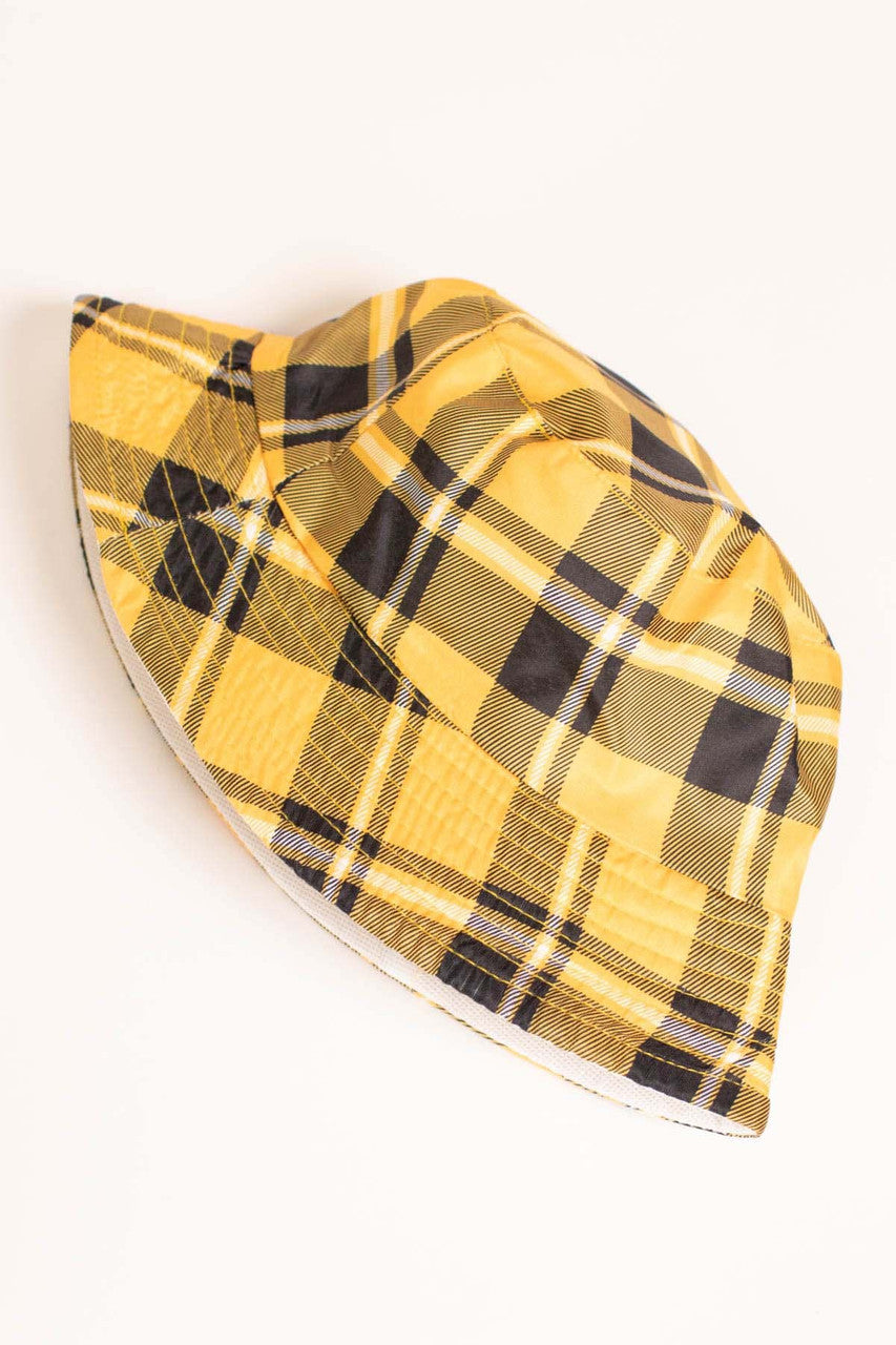 Yellow Plaid Bucket Hat