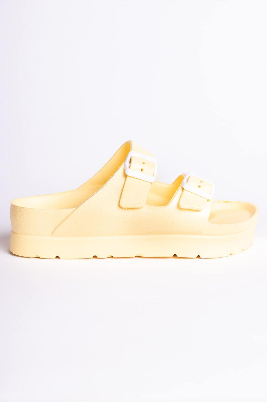 Yellow Platform Foam Sandals