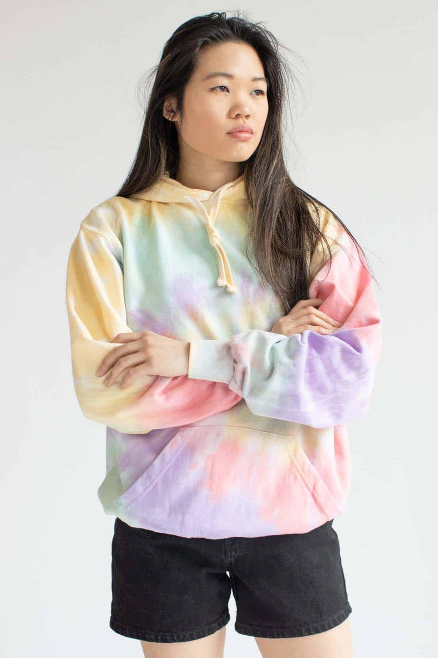 Zen Rainbow Tie Dye Hoodie