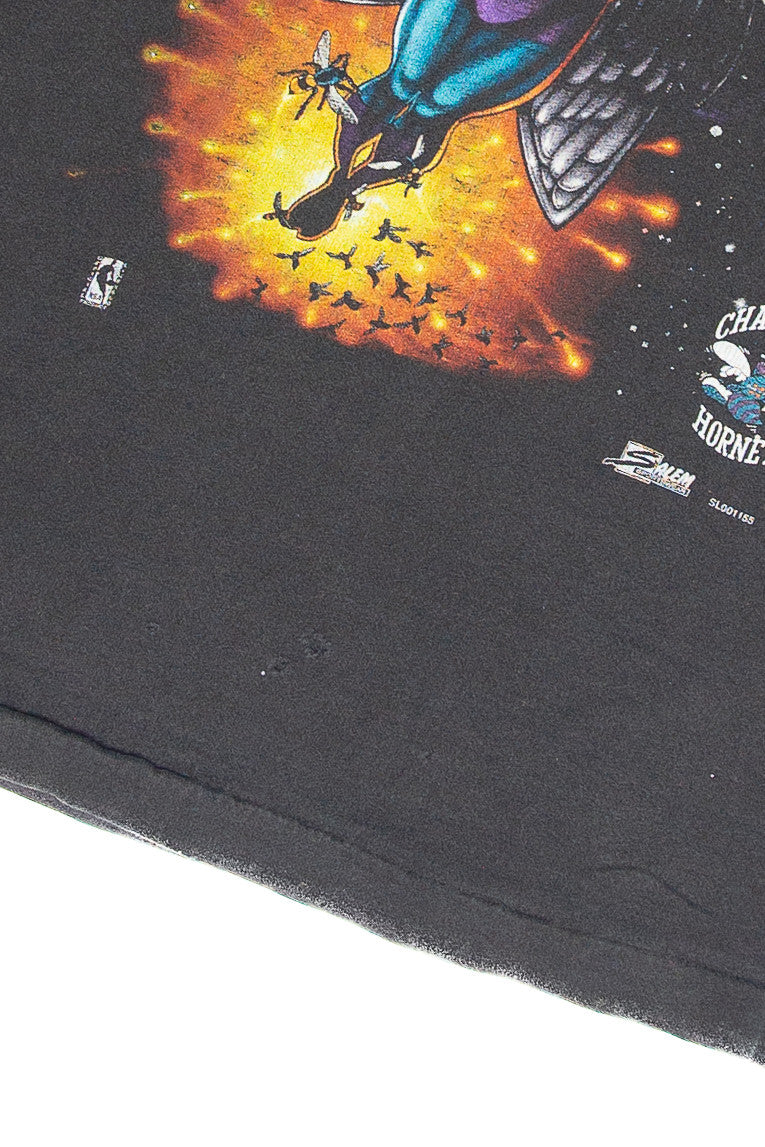 Vintage Charlotte Hornets Superhero T-Shirt