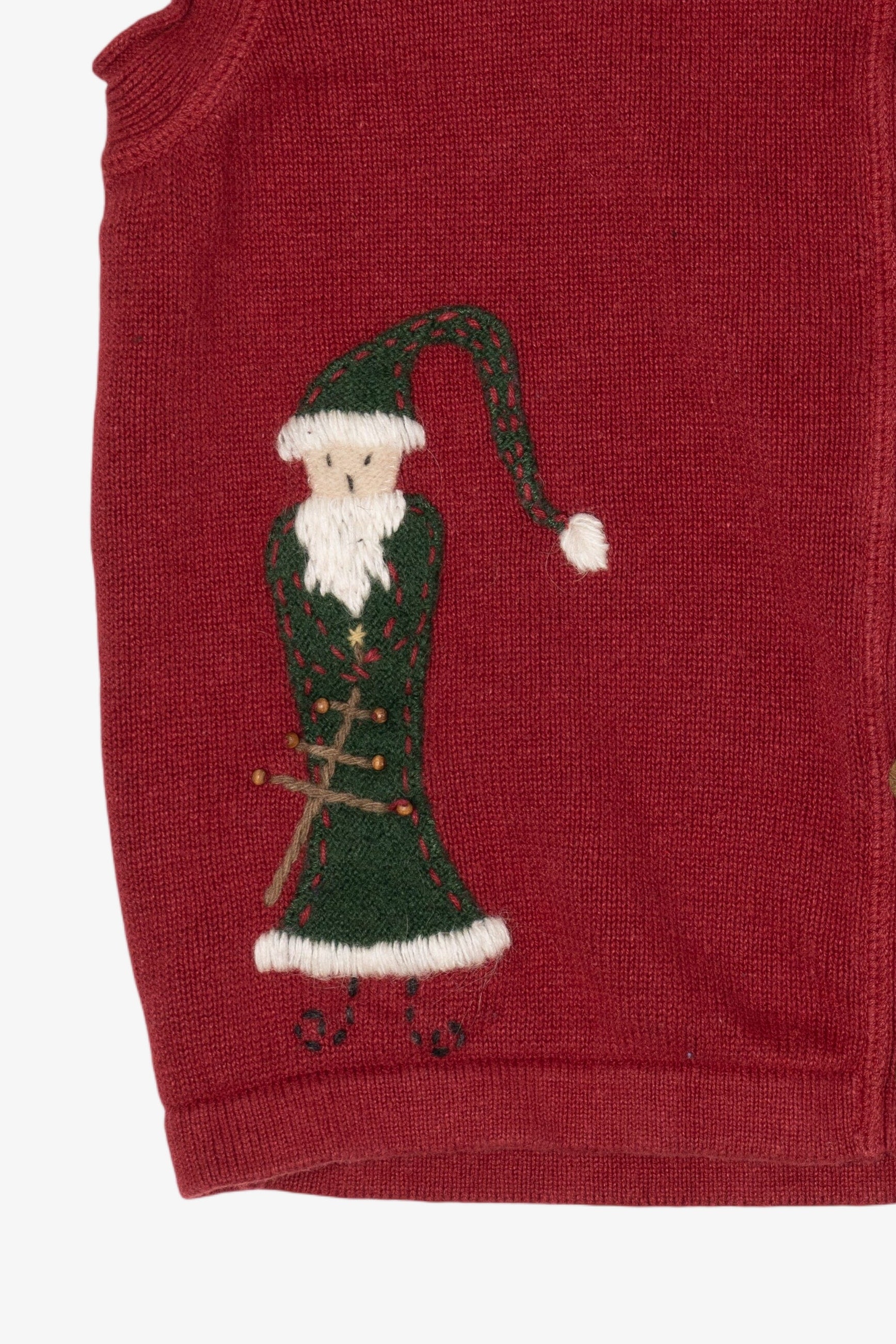 Vintage Red Woolrich Angels Ugly Christmas Vest (1990s)