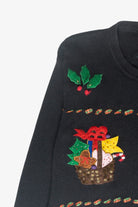 Presents Plaid Ribbon Ugly Vintage Christmas Sweater (2000s)