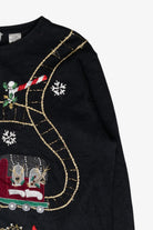 Christmas Train Vintage Ugly Cardigan (2000s)