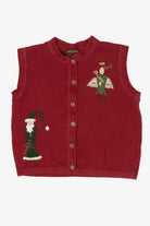 Vintage Red Woolrich Angels Ugly Christmas Vest (1990s)