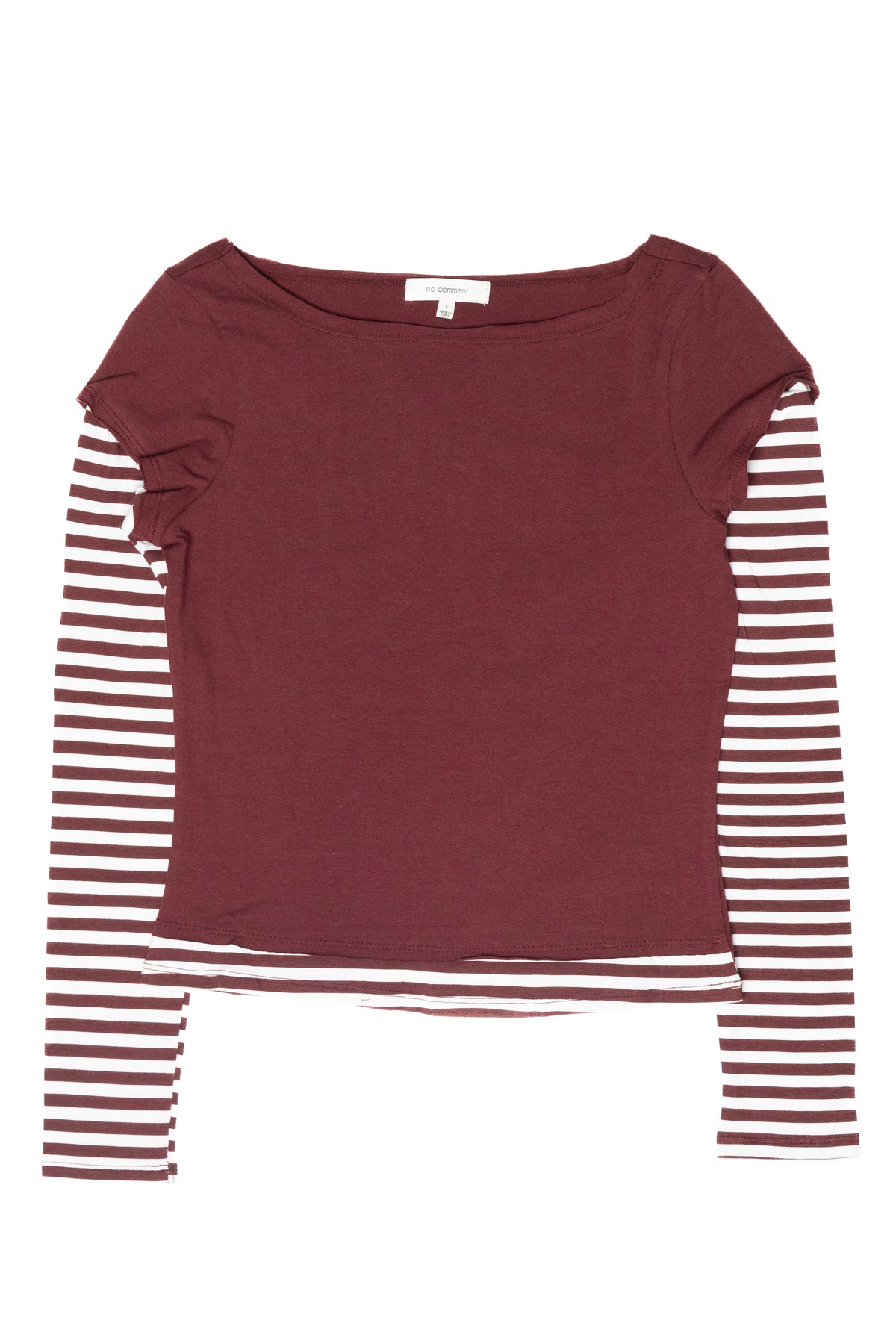 Striped Sleeve 2-in-1 Tee