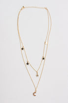 Gold Layered Star & Moon Necklace