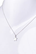Simple Silver Star Necklace