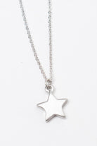 Simple Silver Star Necklace