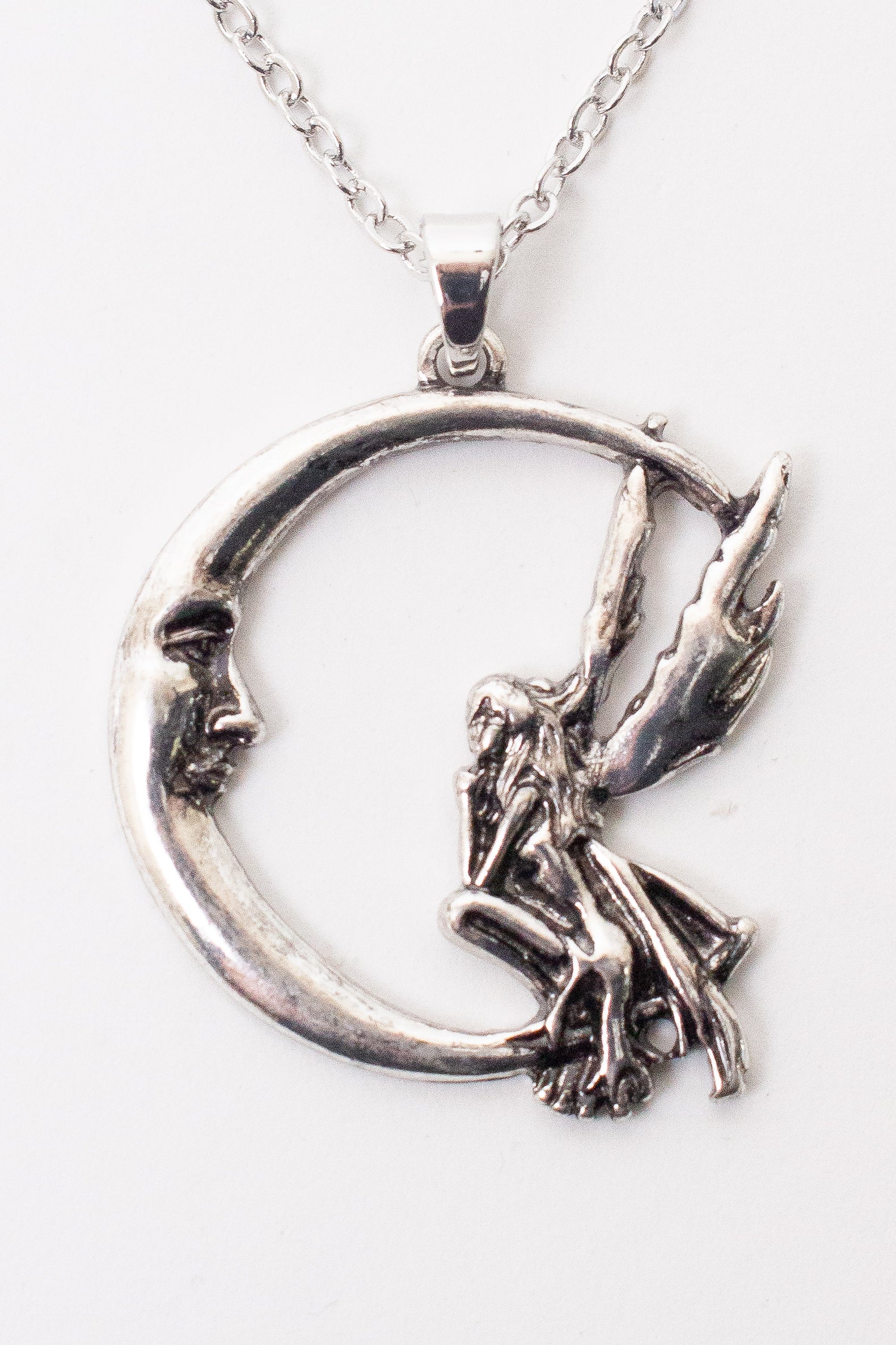 Fairy Moon Pendant Necklace