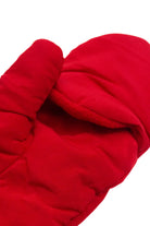 Red Puffer Flip Mittens