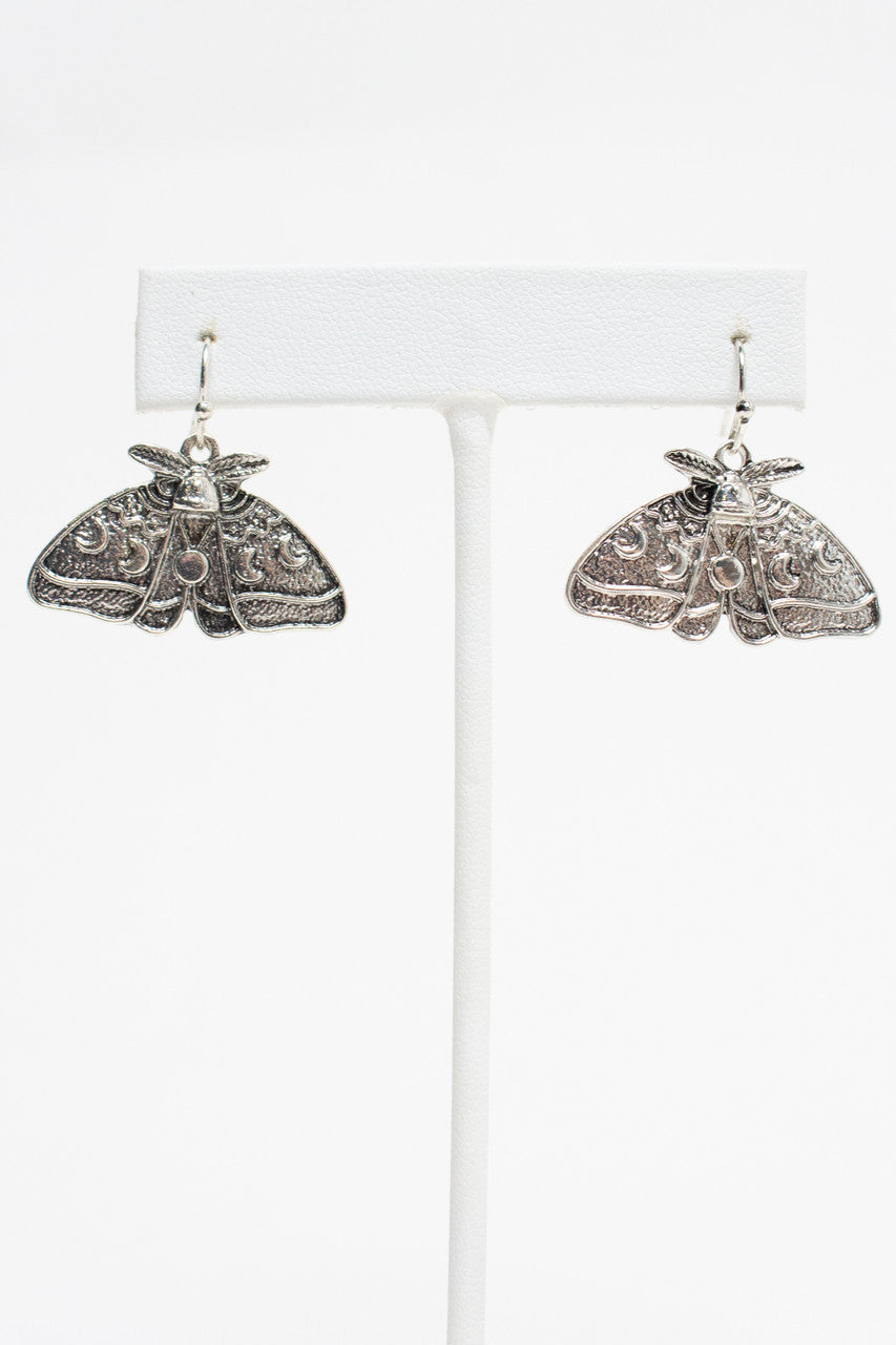 Lunar Moth Earrings