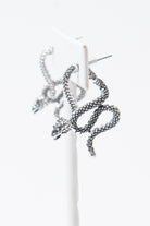 Silver Snake Earrings