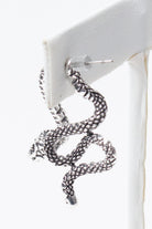 Silver Snake Earrings