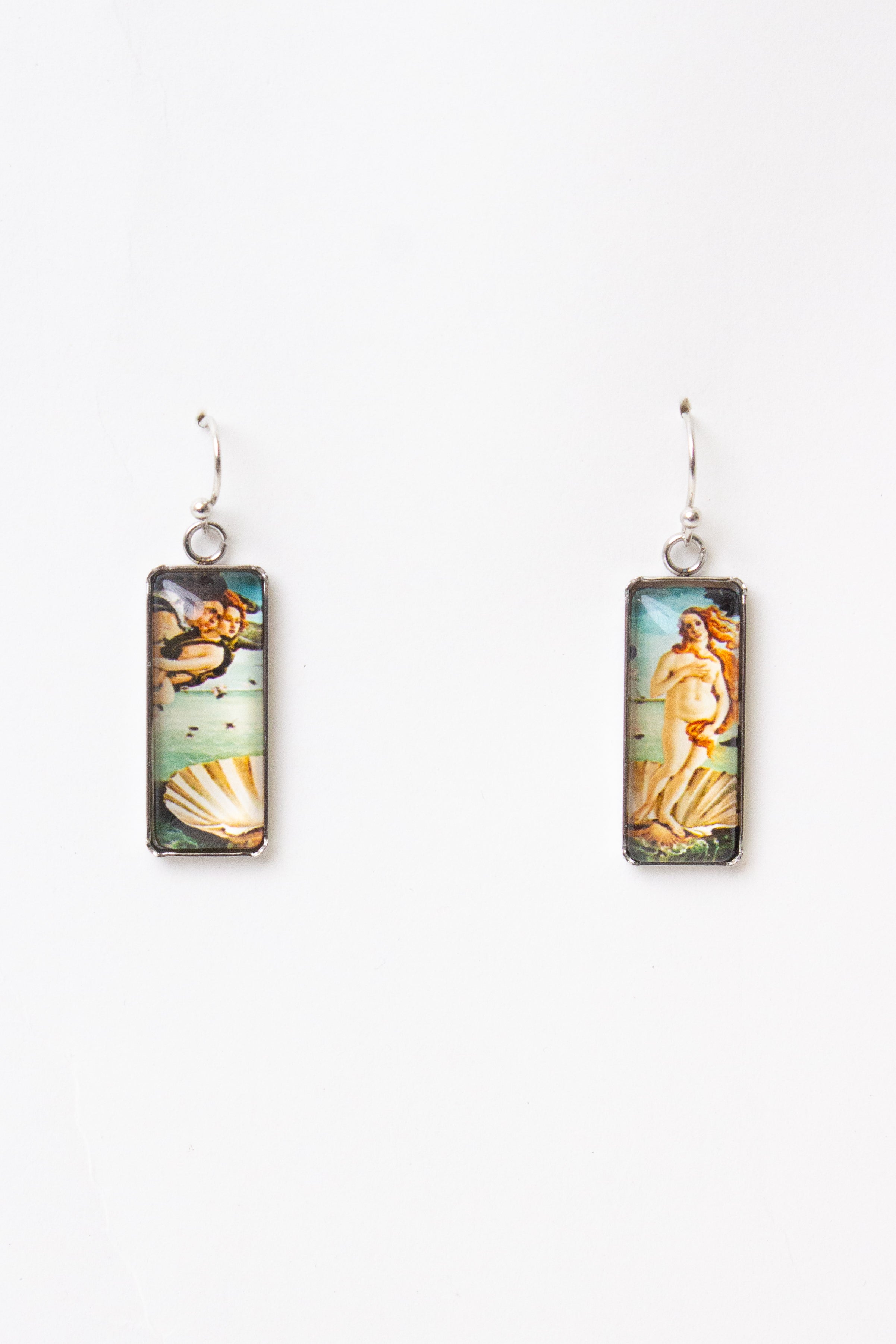Classic Painting Earrings - Beige (Birth of Venus)