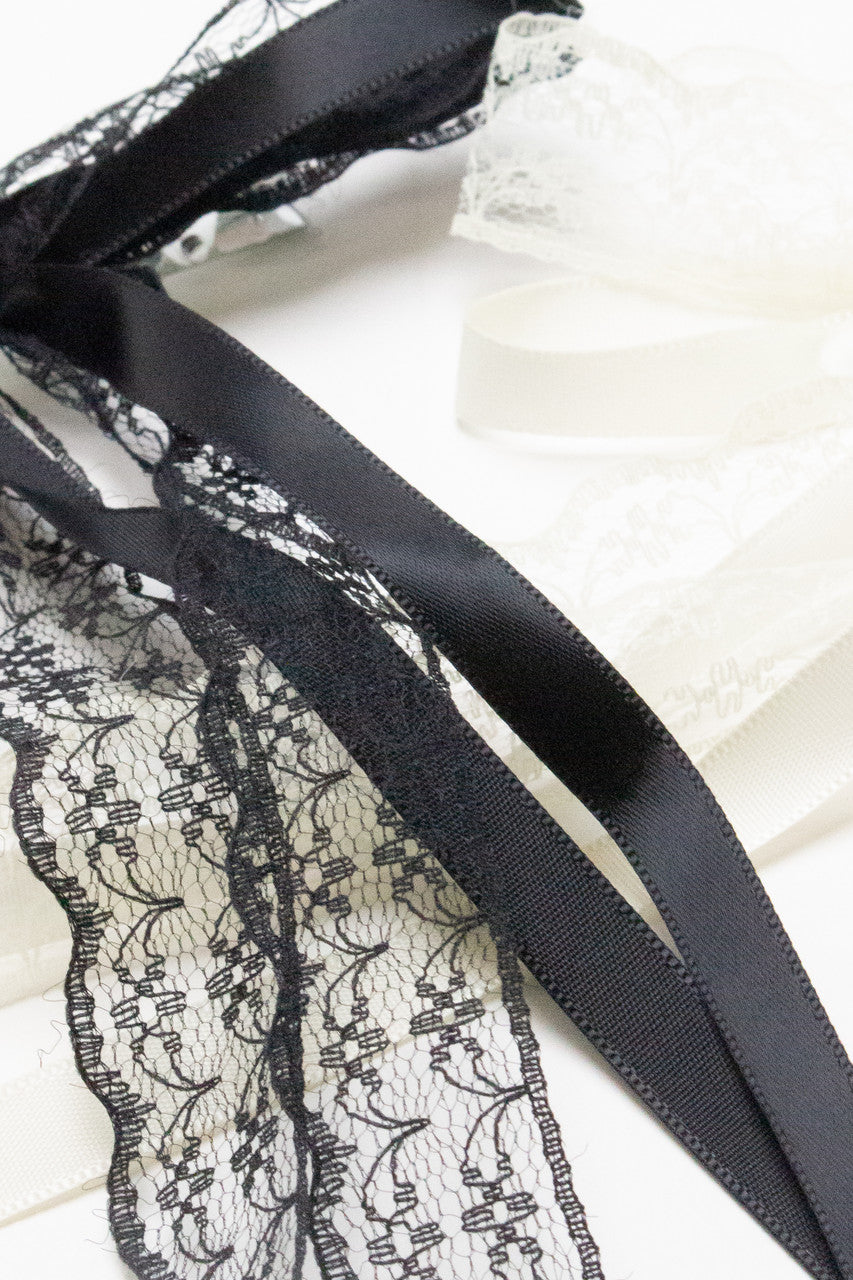 Ribbon & Lace Bow Hair Clip