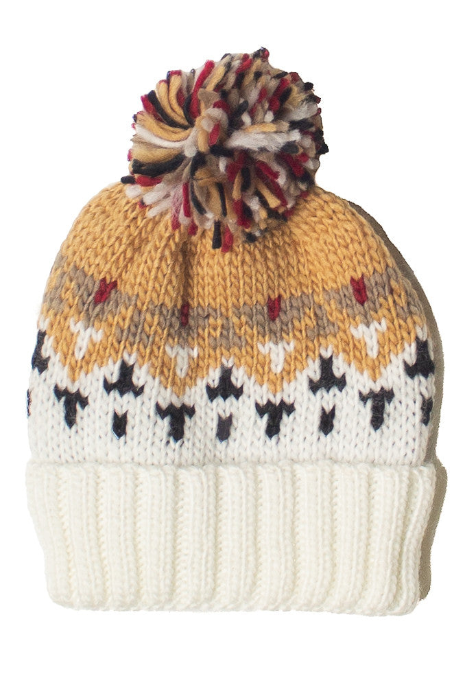 Knit Pom Fair Isle Beanie