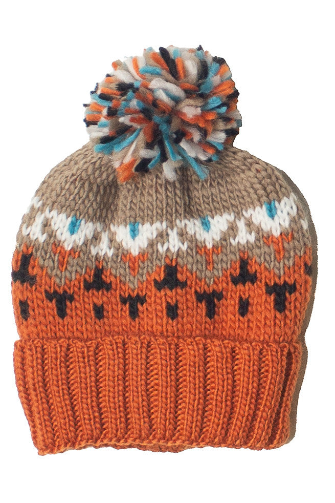 Knit Pom Fair Isle Beanie