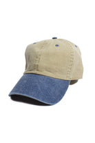 Khaki & Blue Dad Hat