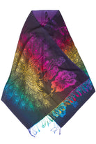 Rainbow Peacock Scarf Shawl
