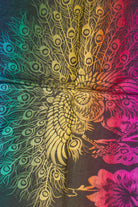 Rainbow Peacock Scarf Shawl