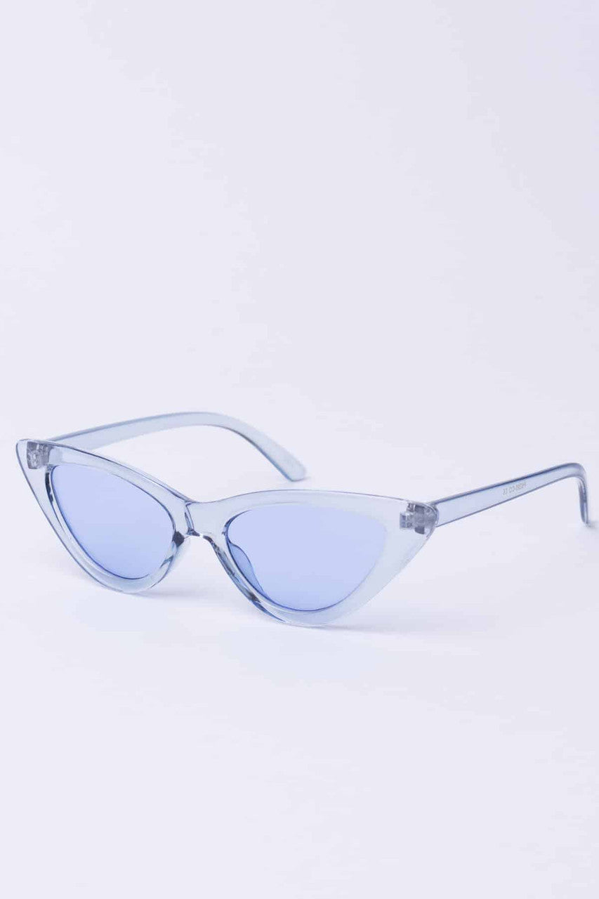 Clear Colored Cat Eye Sunglasses