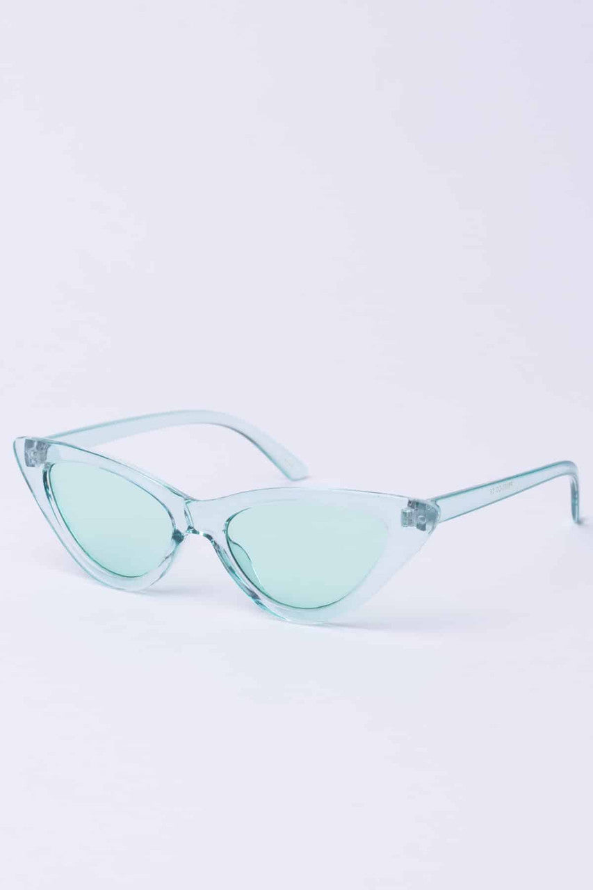 Clear Colored Cat Eye Sunglasses