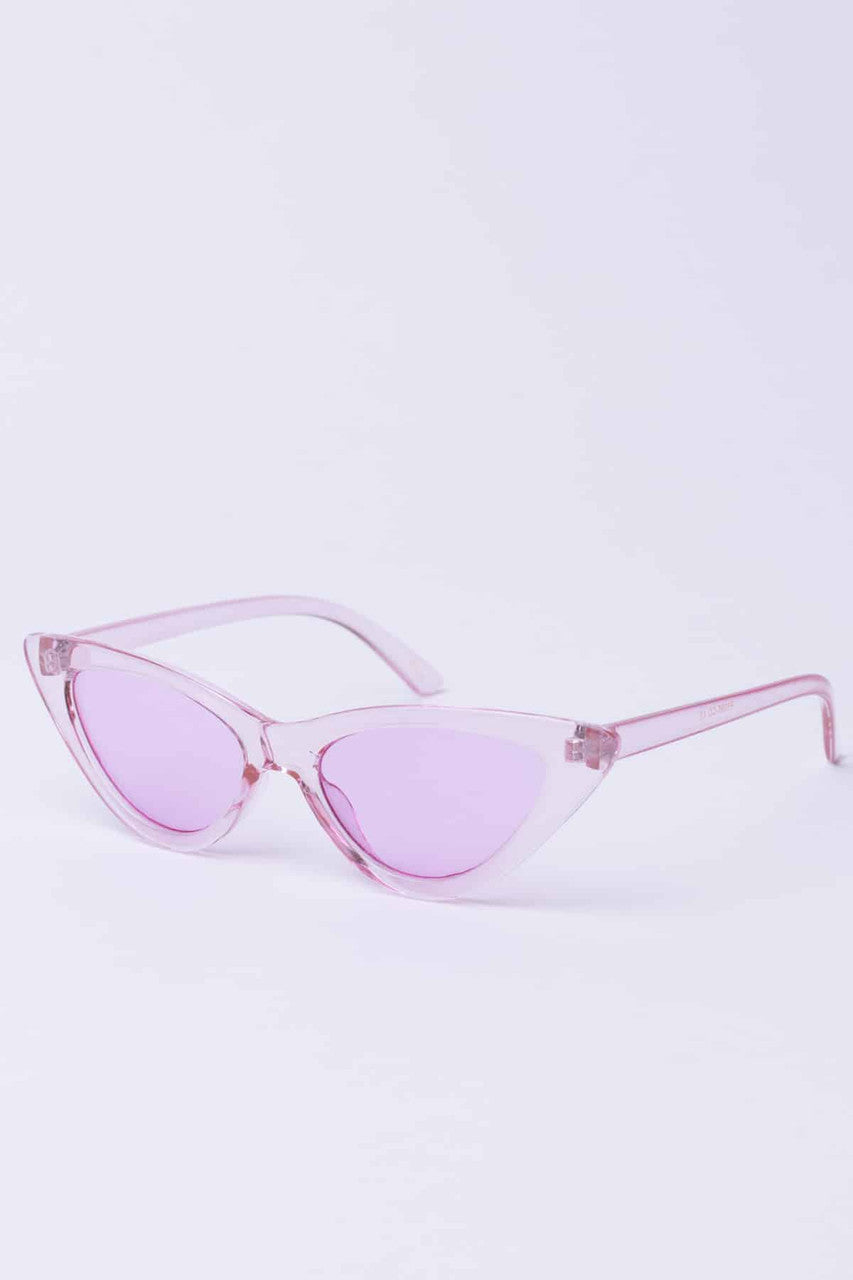 Clear Colored Cat Eye Sunglasses