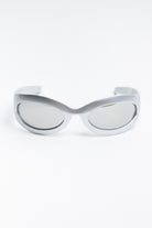Oval Thick Frame Sunglasses
