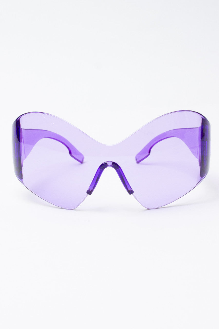 Rimless Goggle Shield Sunglasses