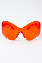 Rimless Goggle Shield Sunglasses
