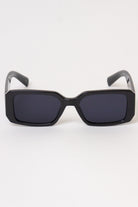 Thick Frame Rectangle Sunglasses - Black