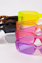 Thick Frame Rectangle Sunglasses