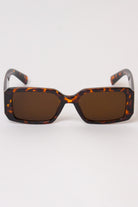 Thick Frame Rectangle Sunglasses - Tortoiseshell