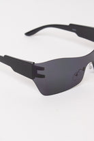 Narrow Shield Sunglasses - Black