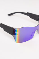 Narrow Shield Sunglasses - Blue