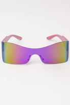 Narrow Shield Sunglasses - Purple