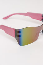 Narrow Shield Sunglasses - Purple