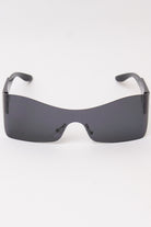 Narrow Shield Sunglasses - Black