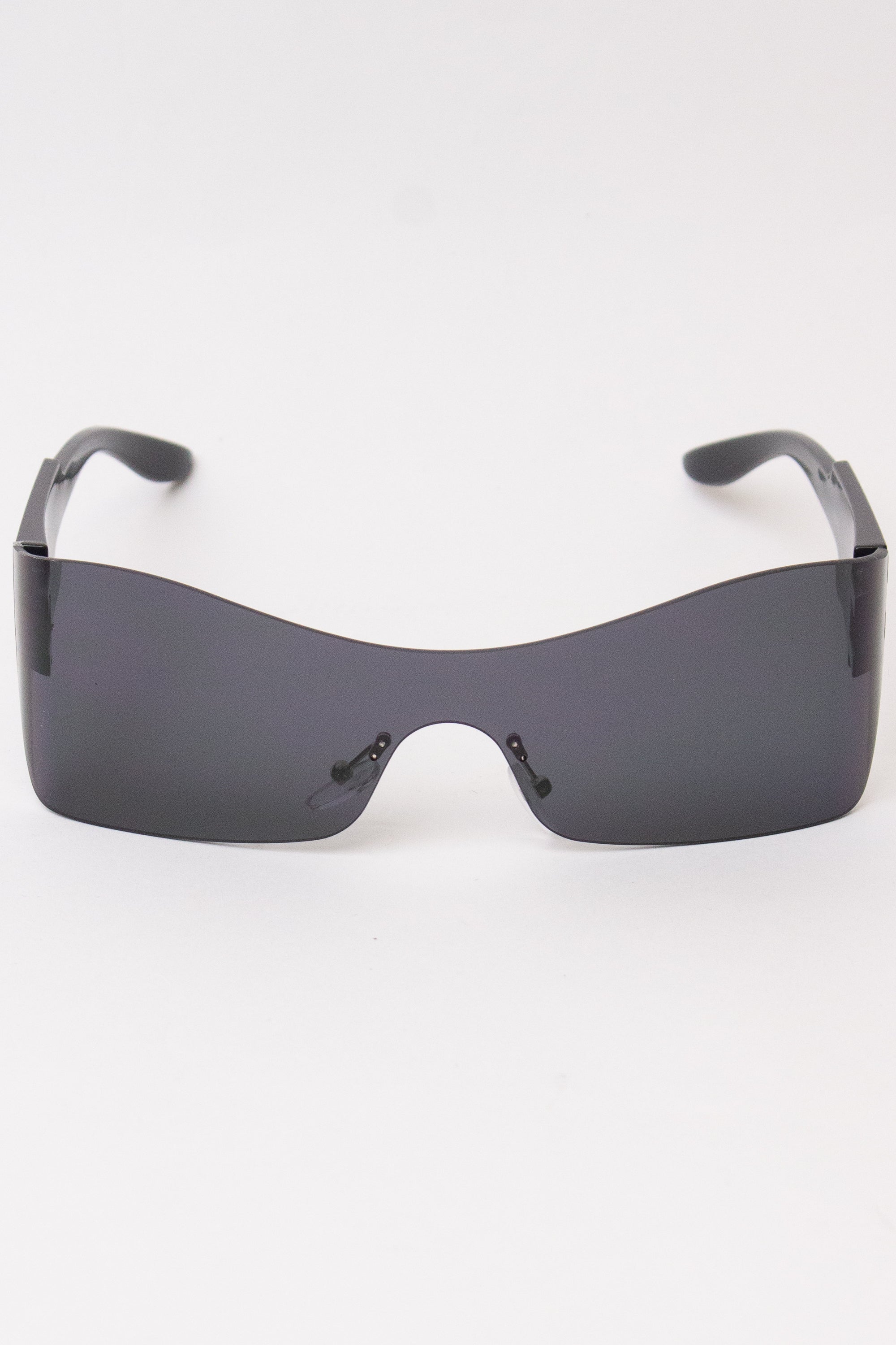 Narrow Shield Sunglasses - Black